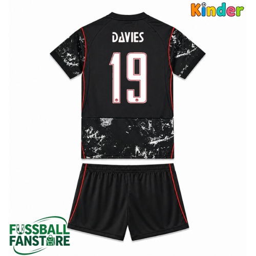 Kanada Alphonso Davies #19 Replik Auswärtstrikot Kinder WM 2026 Kurzarm (+ Kurze Hosen)